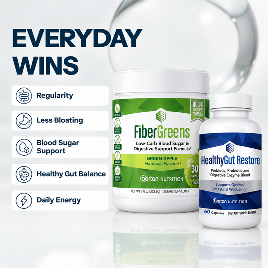 Fiber Greens 3-Pack + HealthyGut Restore