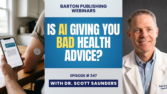Barton Nutrition Webinar episode 348 video thumbnail from Barton Publishing, Using AI for Health Questions: What Helps and What to Avoid, streamed live on October 14, 2026