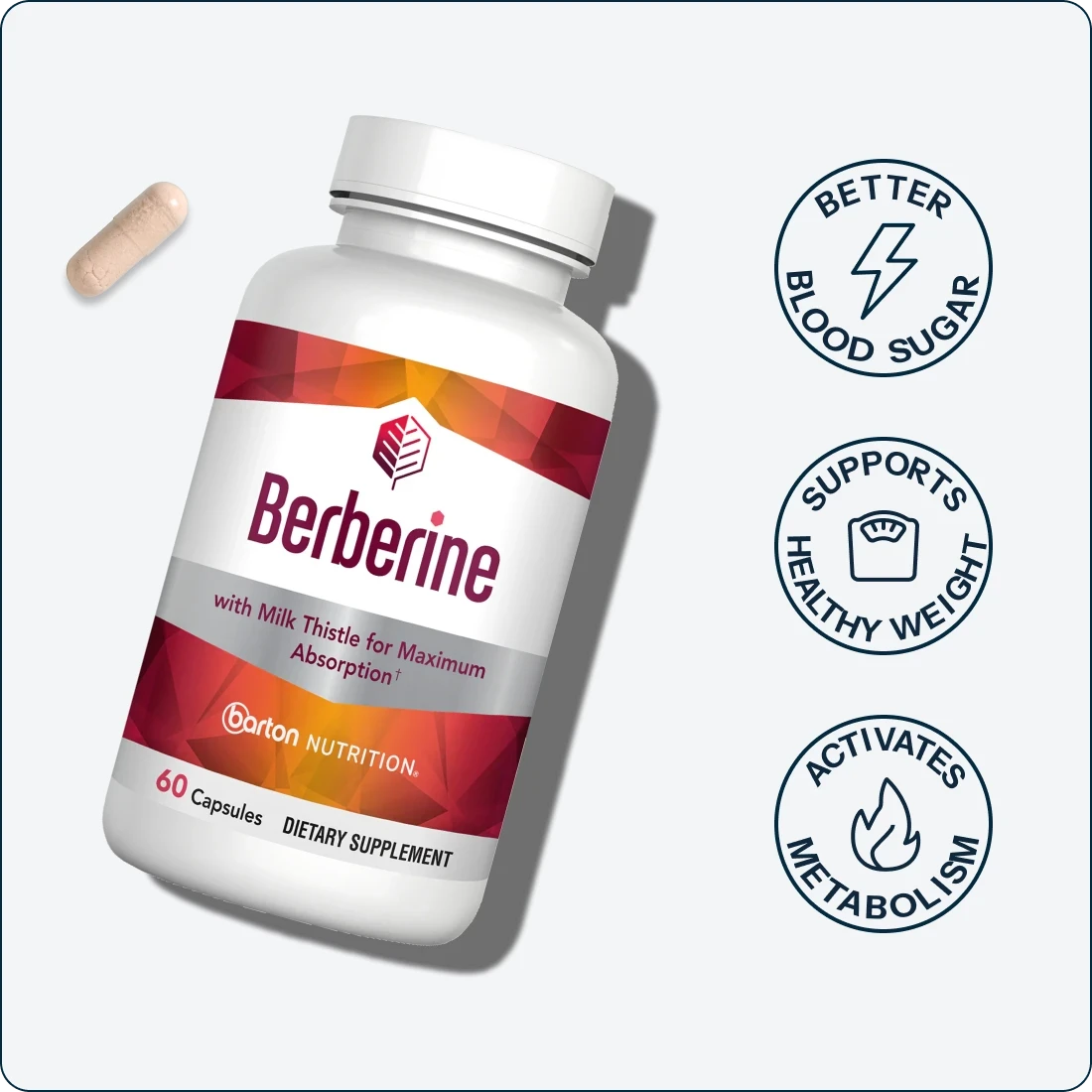 Barton's Berberine with Milk Thistle