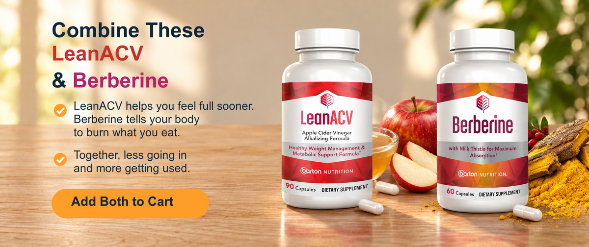 Combine these: LeanACV and Berberine. Add both to cart.